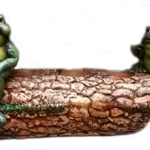 Stock med grodor