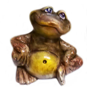 Liten sittande groda