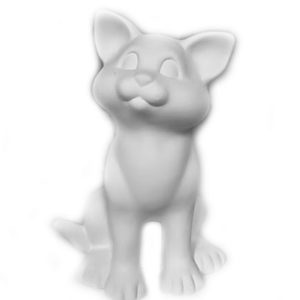 Slät sittande katt