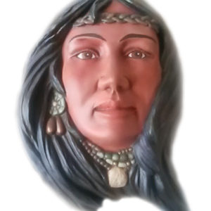 Indianansikte kvinna