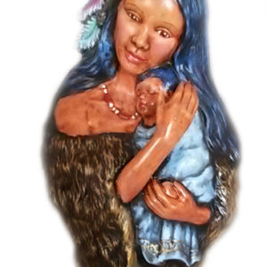 Indianmamma med barn