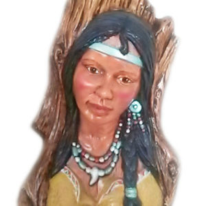 Indiankvinna i stam