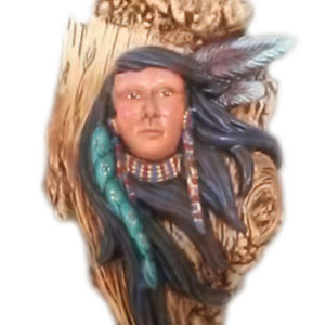 Indiankvinna i stam