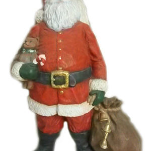 Tomte med säck och nalle
