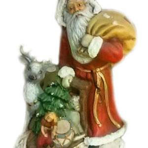 Tomte med ren och släde