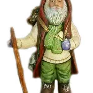 Tomte med skidor