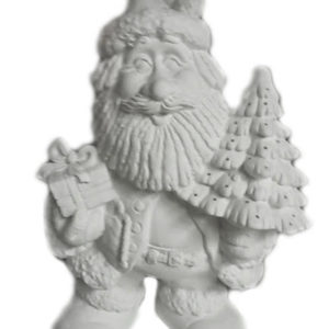 Tomte med gran och paket