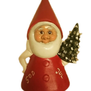 Tomte rund med gran
