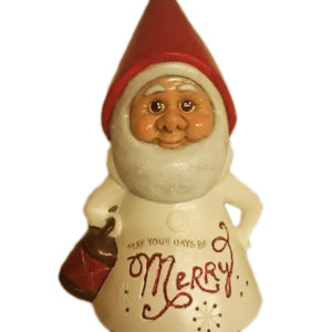 Tomte rund med lykta
