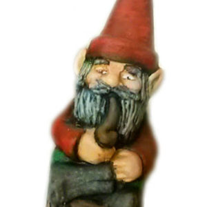 Tomte på stubbe
